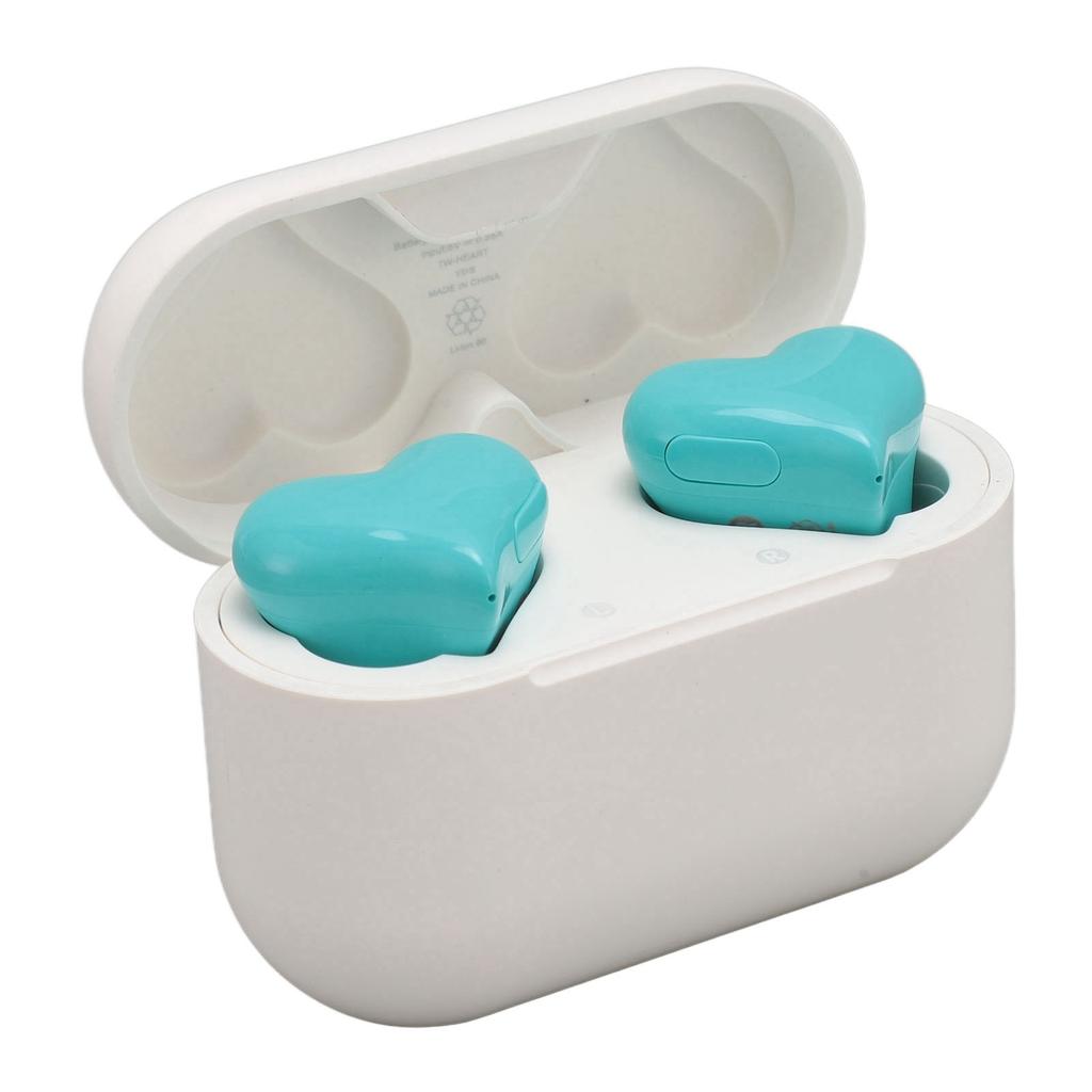 Heart Shaped Earbuds Cute Wireless Bluetooth5.3 Headphones Lightweight Noise Reduction Earbuds for