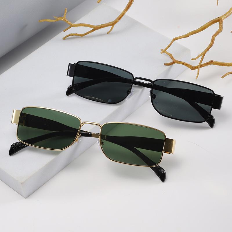Vintage Square Sunglasses Women Men Rectangle Sun Glasses Female Oval Eyewear Metal Frame Sunglasses for Male Female Eyeglasses
