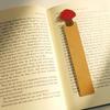 Mushroom-shaped PU Leather Bookmark,Durable & Cute Reading Accessory for Books,Journals,Planners,Gift for Book Lovers & Students