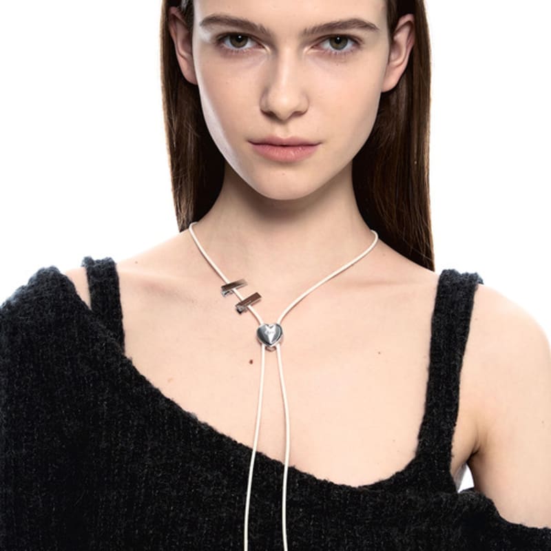 SENTIMENTS No.483 [silver] HEART CODE LOCK Necklace