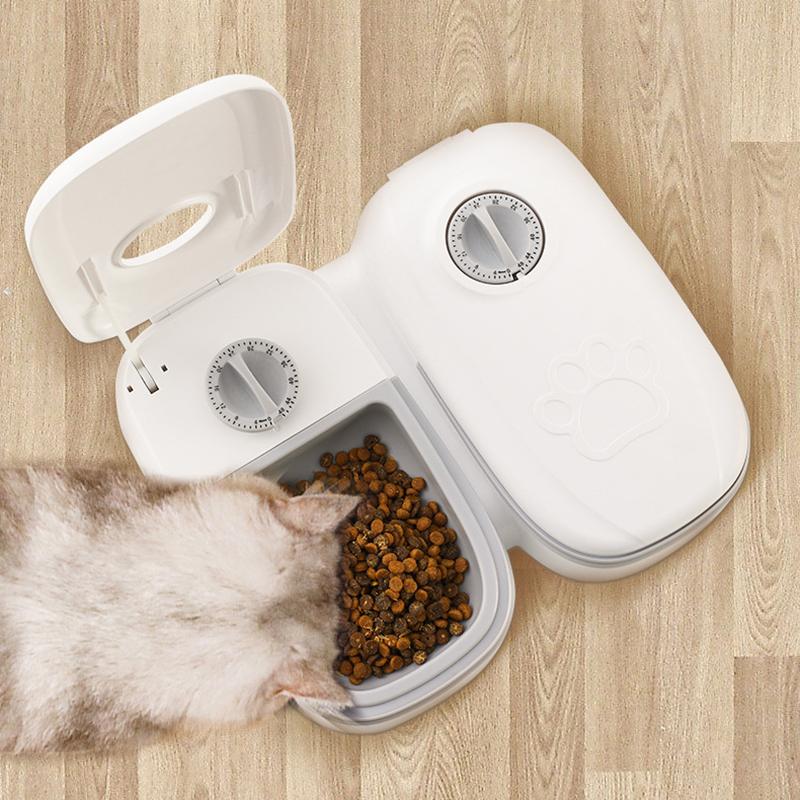 Large Capacity Pet Automatic Feeder with Timer Removable Washable Smart Timing Wet and Dry Cat Food Dispenser Pet Accessories