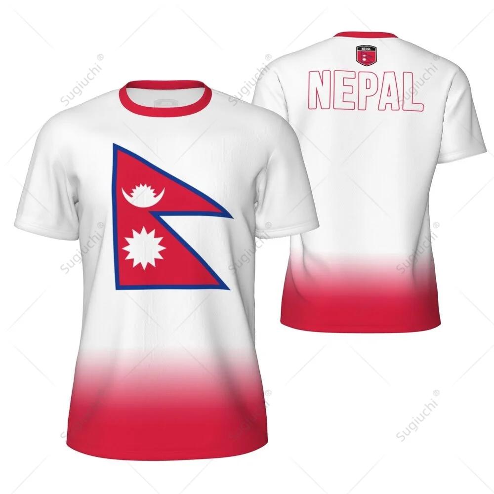 NEPAL Flag 3D Print Sports Quick-dry Breathable Men T-shirt Outdoor Football Jersey Loose Short-sleeve Parent-child Top Clothes
