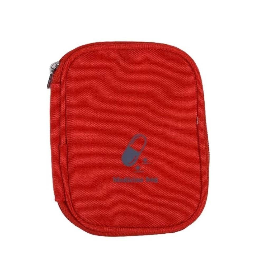

New Portable First Aid Medicine Bag Mini Durable Drug Storage Pouch Waterproof Pills Package Container Outdoor червоний