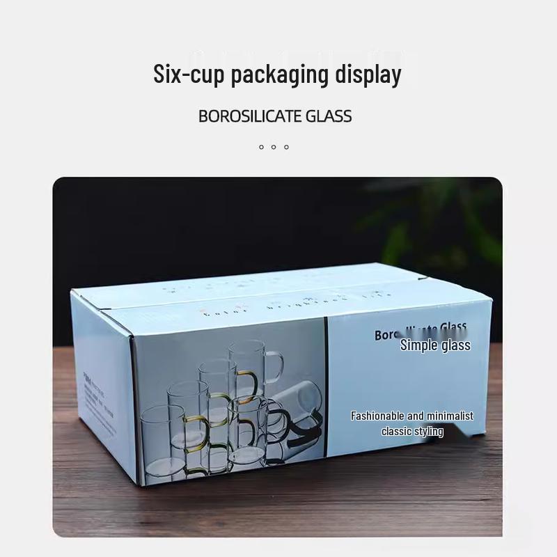 Heat-Resistant Borosilicate Glass Tea Cup Set