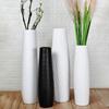 Stripes Design Plastic Flower Vase Solid color Desktop Decor Ornament  Living Room Ornament