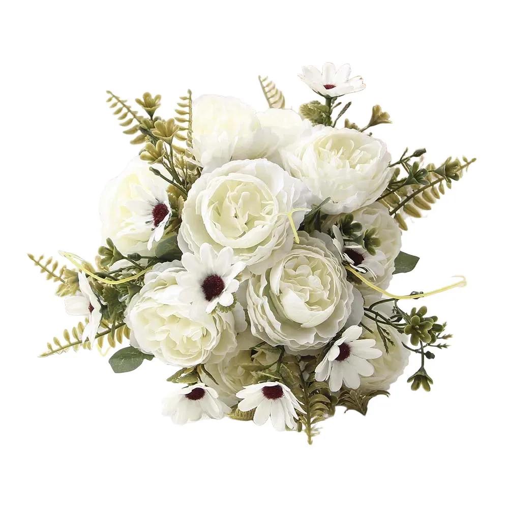 Künstlicher Blumenstrauß Simulation Pfingstrose Rose Künstliche Pfingstrose Modern Luxuriös Chic Heimdekoration Getrocknetes Florales Arrangement