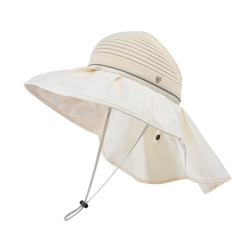 New summer shawl hat women's color glue big eaves sun hat fashionable versatile face small empty top sun protection bucket hat