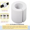 5/10Pcs Curtain Spacers EVA Foam Rollers 50/85mm White Curtain Shaper Uniform Spacing Rod Attachment Drapes Spacer for Home Office