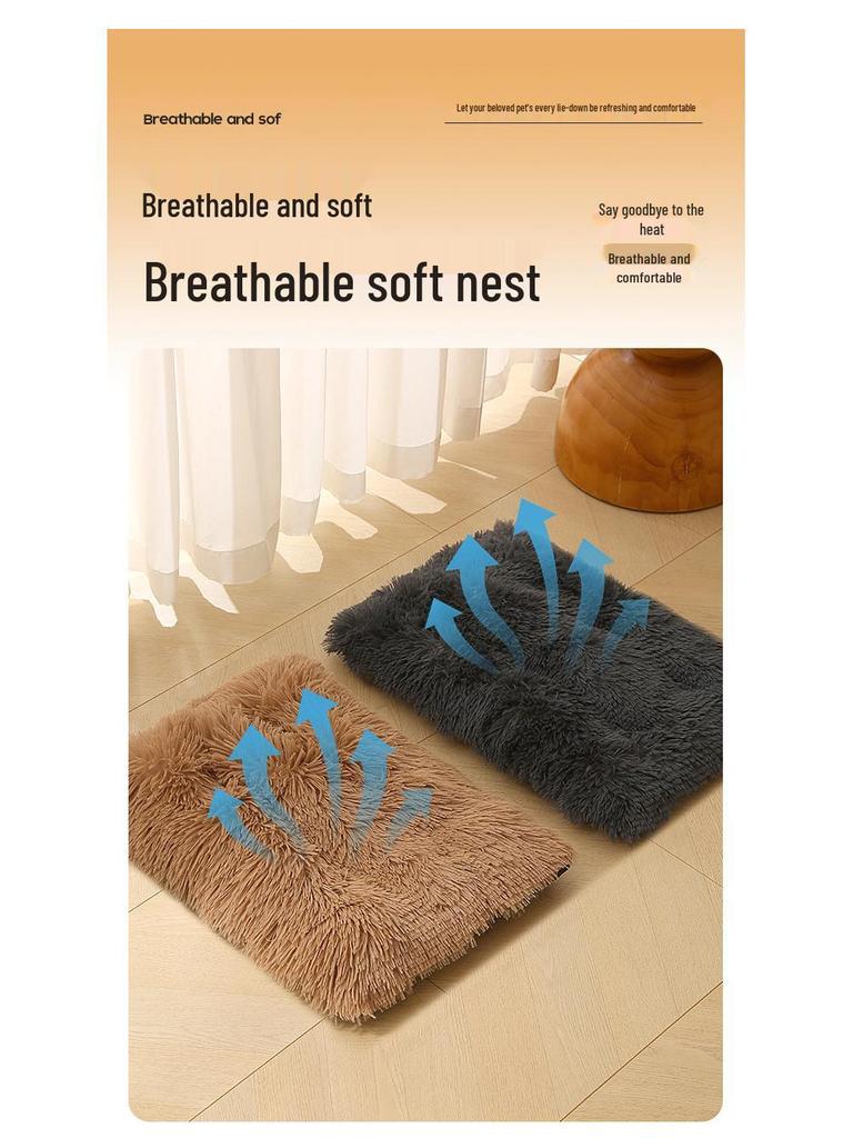 Plush Winter Pet Bed: Cozy Cushion for Dogs and Cats