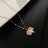 2025 Women's Titanium Steel Necklace: Light Luxury, Clavicle Chain, Non-Fading High-End Accessory