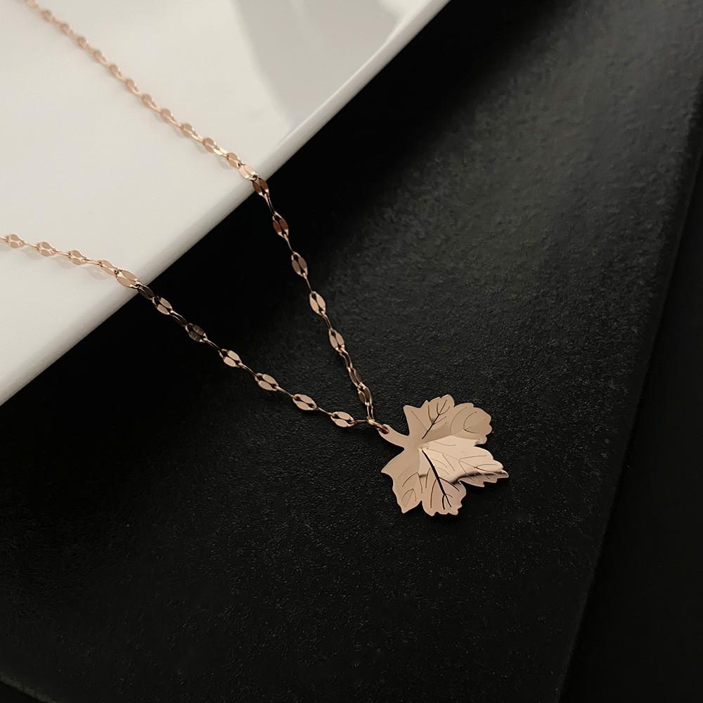 2025 Women's Titanium Steel Necklace: Light Luxury, Clavicle Chain, Non-Fading High-End Accessory
