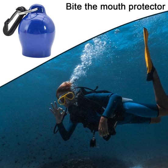 Silikonowa nasadka na ustnik Akcesoria do nurkowania z zatrzaskiem Mały rozmiar Łatwa instalacja Anti-aging osłona ustnika do nurkowania