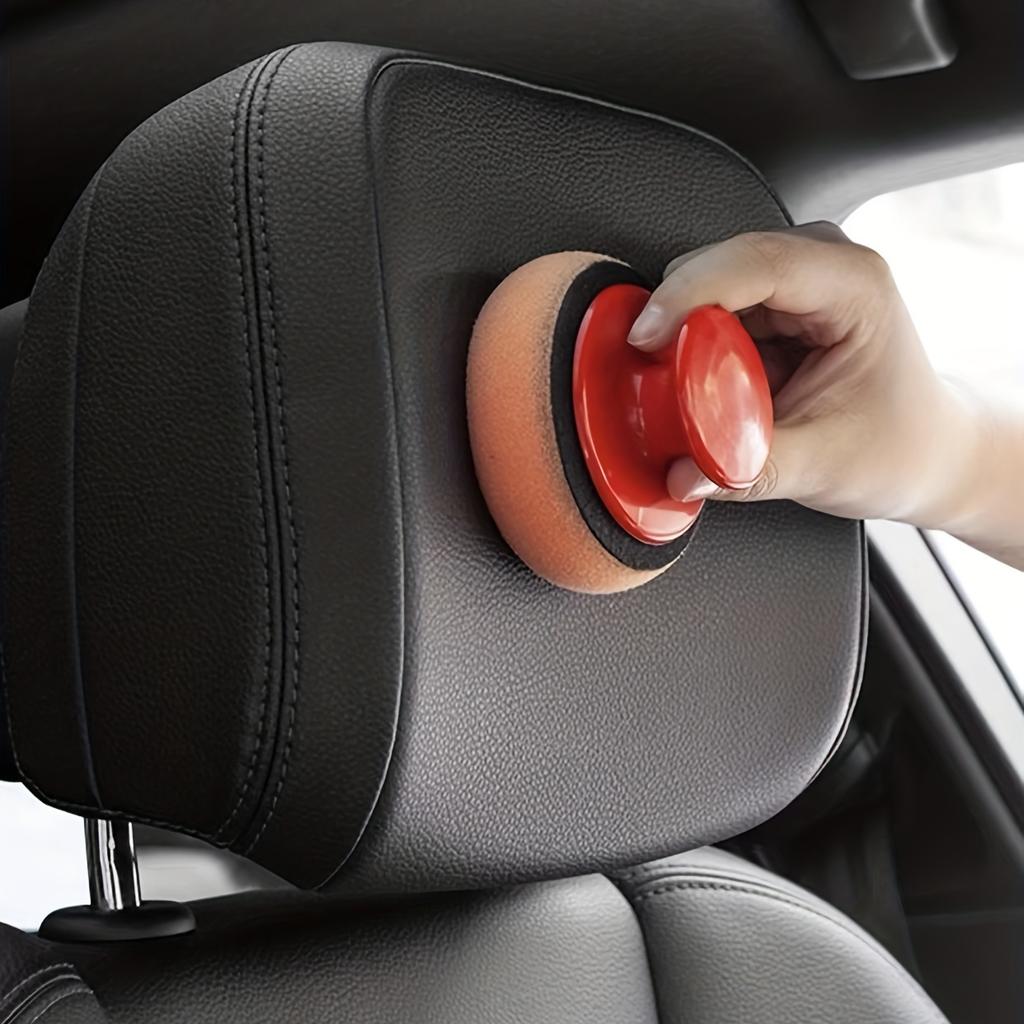 Soft Round Car Wax Applicator Sponge Handheld Polishing Buffer Sponge Auto Wax Coating Cleaning Tool