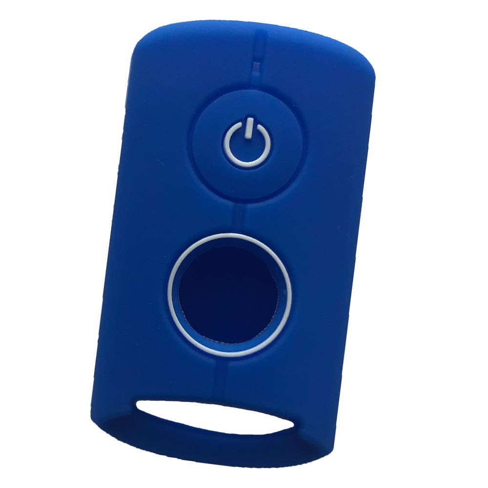ZIAN Yamaha 2 Wheel Motorcycle SMART Key Silicone Key Cover for Yamaha Cars XMAX250 AEROX155 NVX155/125 QBIX Janus etc (Blue)