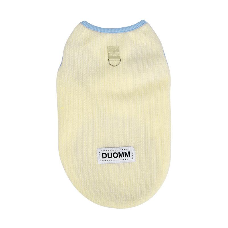 Cat puppy dog clothes autumn and winter Korean version thickened vest teddy than bear small and medium dog pet pajamas