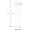 100 Pieces Yellow Plastic Plant Sticks, Hanging Plastic Plant Signs, Labeling, Yellow Plug-in Labels