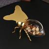 Little Bee Seasoning Box Golden Large Bee Sugar Cup Household European Kitchen Seasoning Box with Spoon Storage Jar High-end