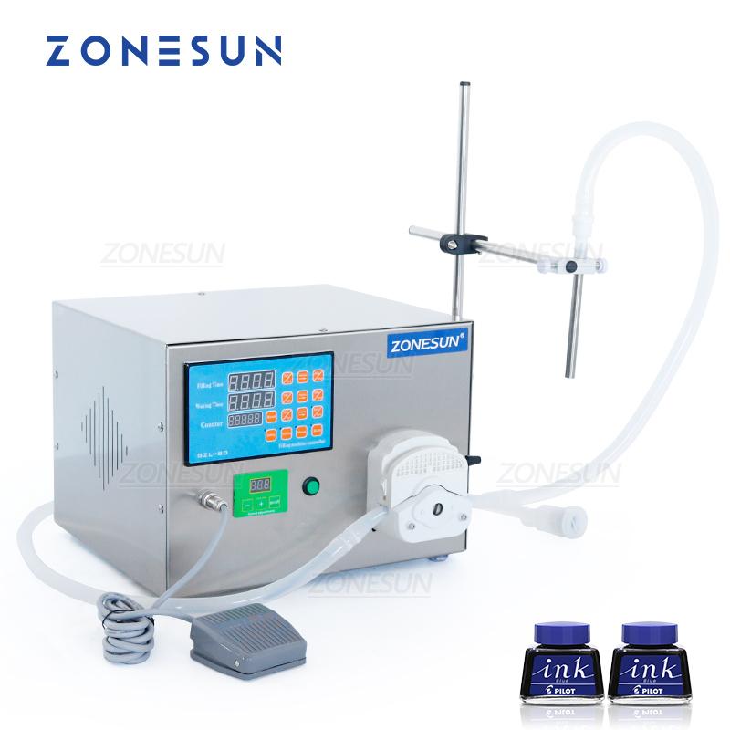 ZONESUN ZS-GEL80 Halbautomatische Peristaltikpumpe Waschmittel Augentropfer Gel Saft Dickflüssigkeit Abfüllmaschine