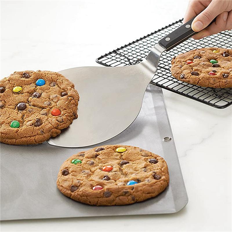 ABWR-2X Extra-Large Stainless Steel Wide Spatula Turner With Strong Wooden Handle - Dishwasher Safe Pizza Peel