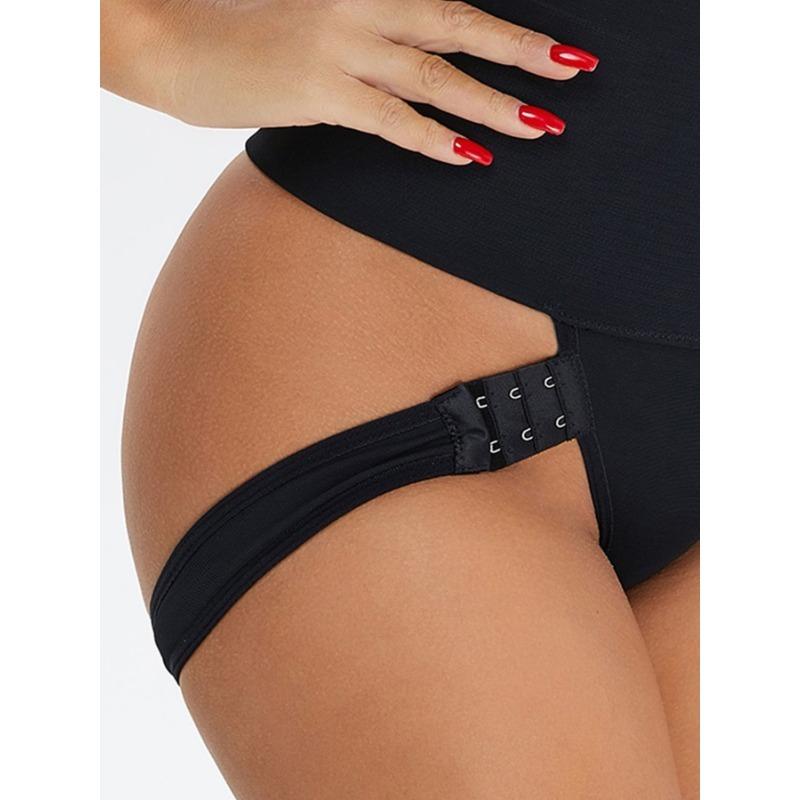 Vita Regolabile Modellante Glutei Controllo Pancia Pantaloncini con Bottone Davanti Lingerie da Donna moda