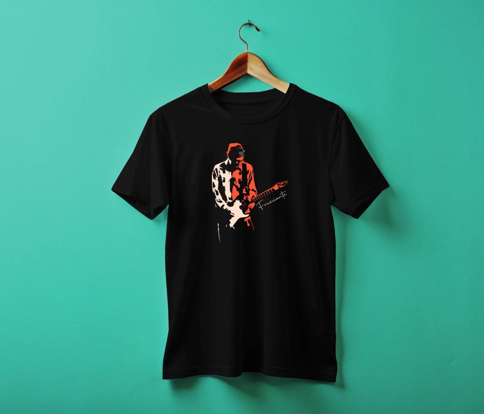 Men s and Women s T-shirts John Frusciante Red Hot Chili Peppers Custom t-shirt BLACK S