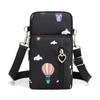 Waterproof Mobile Phone Bag Women's Mini Crossbody Bag Daily Multi-layer Zipper Purse Casual Outdoor Travel Nylon Bag