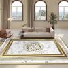 European Golden Living Room Carpet Luxury Commercial Hotel Decoration Large Area Rug for Bedroom Sofa Table Home Printing Mat