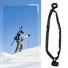 Black Retractable Keychain Telescopic Carabiner Holder AntiLost Diving Hook Key Ring