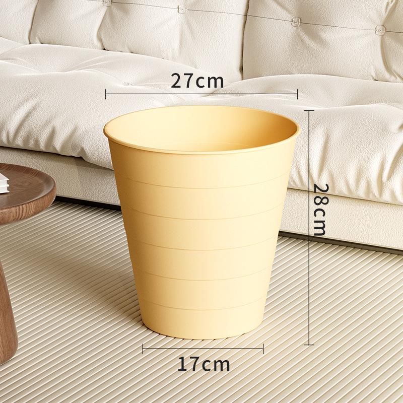 Spiral Trash Can - Lidless, Simple Round Design for Home & Bathroom