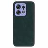 For Motorola Edge 50 Pro 5G Anti-scratch Case Retro Leather Coated PC+TPU Hybrid Phone Cover