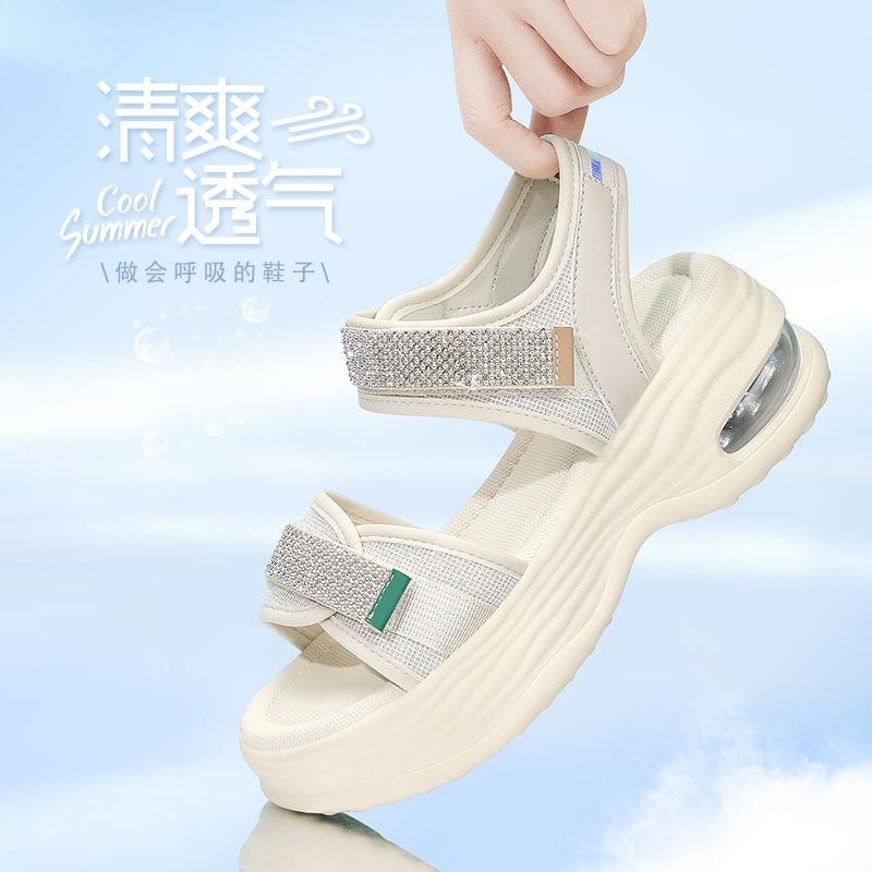 Platform-soled sports sandals New summer lightweight soft-soled fashion outer wear flat-soled versatile casual women's shoes