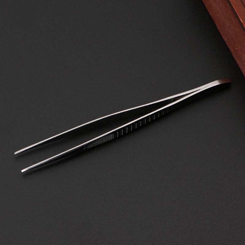 Professional Straight Fine Point Tweezers For Eyelash Extension Stainless Steel