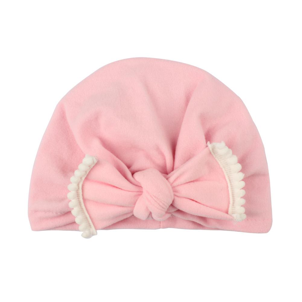 Newborn  Bowknot Turban Knot Cap Cute Beanie Head Warp Cap