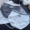 Ladies Summer Sweet Printed Lace Trimmed Striped Cotton Briefs