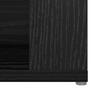 Sideboard in Black Oak Look 100 x 30 x 59.5 cm Engineered Wood