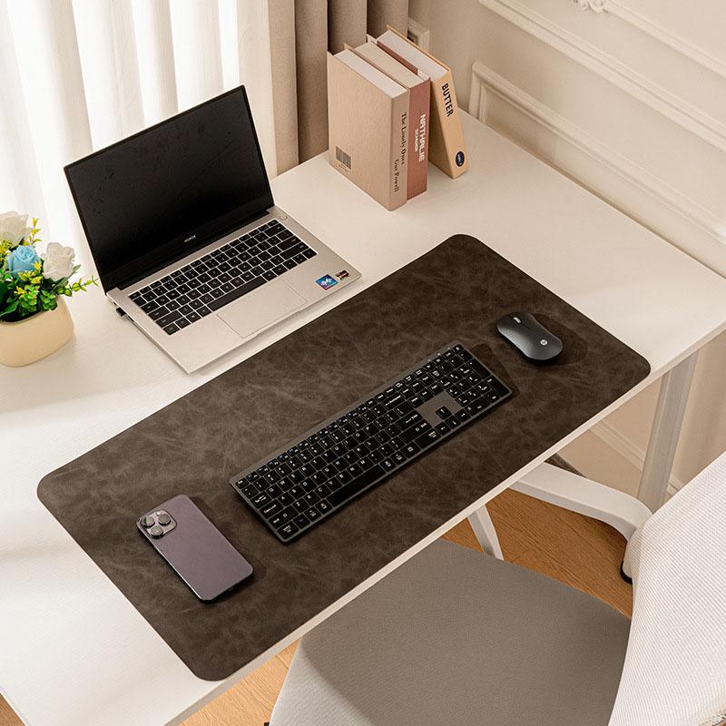 Leather Desk Mat – Extra Large Waterproof Mouse Pad & Keyboard Pad Non-Slip PU Leather Desk Blotter Table Protector  Home Office Supplies