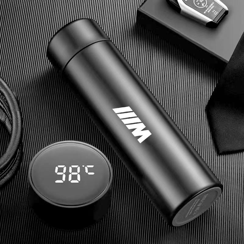 For BMW M X1 X3 Thermos Coffee Mug Temperature Display Vacuum Flask Sticker For BMW G80 G06 G07 G42 G14 G15 G16 F82 F20 F21 F83 M2 M3 M4 M5 M8 JN9