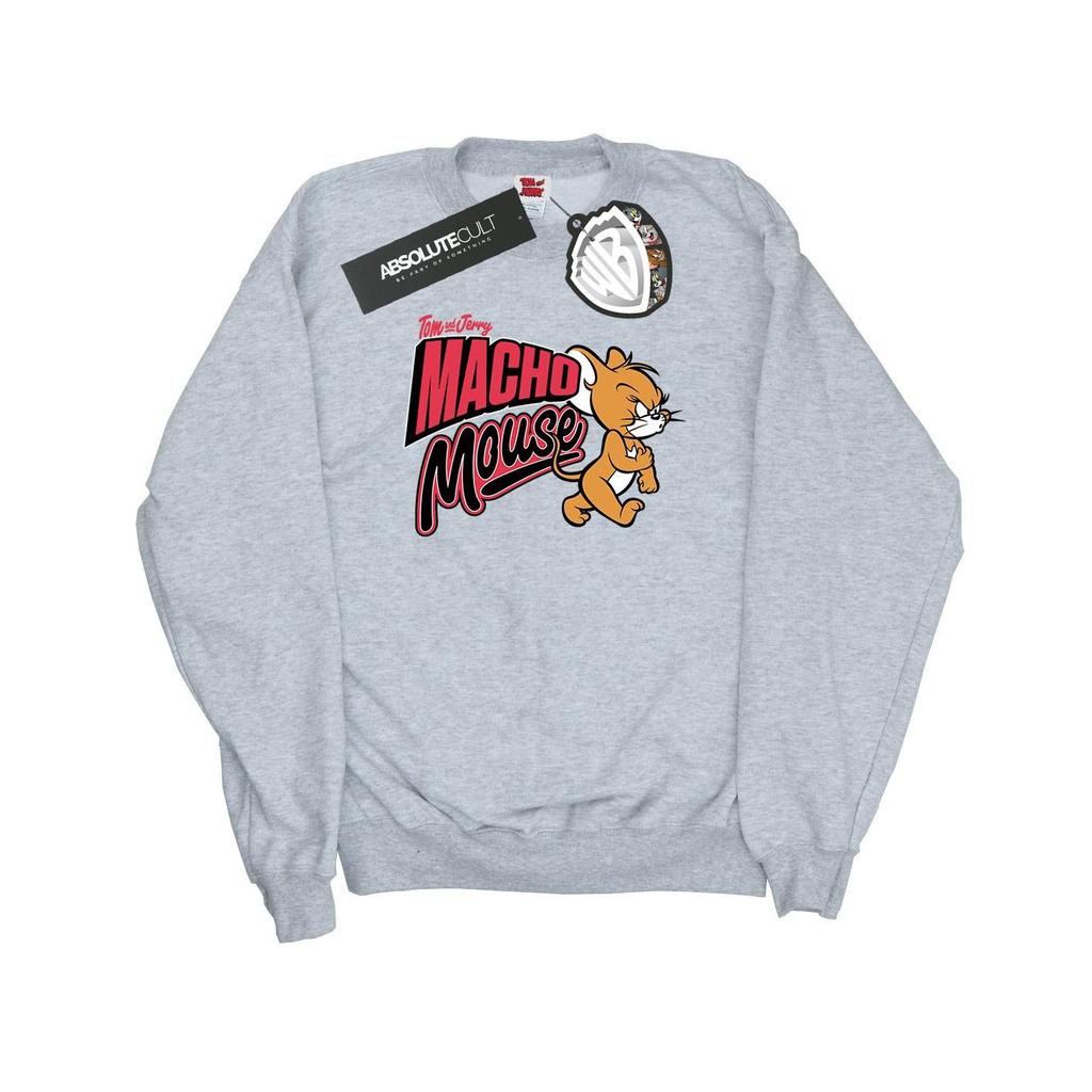 Tom and Jerry Mens Macho Mouse Sweatshirt