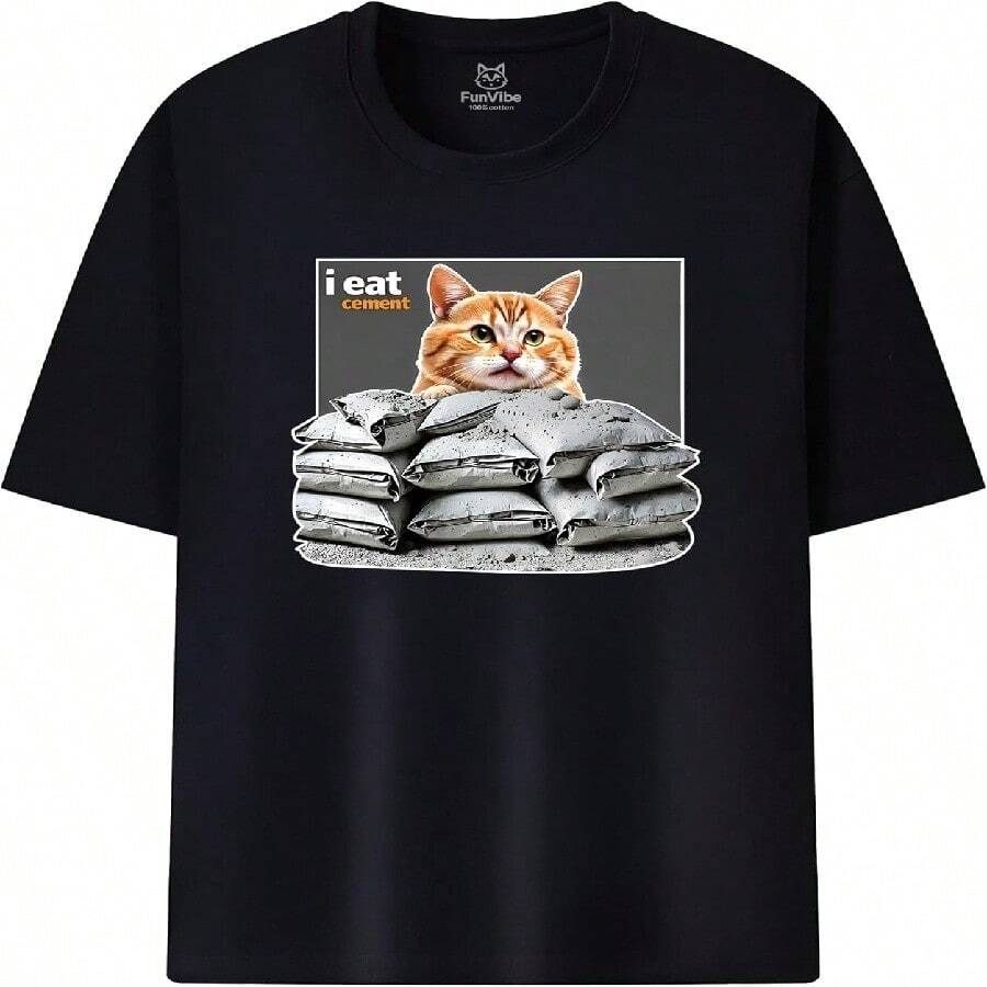 

Fun Vibe Funny Animal Tee Dog Humorous UFO Alien Cat Cool Unique Joke Meme 100 Cotton TShirtJpg S