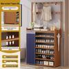 Multi-layer Dustproof Bamboo Shoe Rack for Entryway