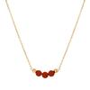 Vintage Necklace Featuring Natural Stone Adjustable Length Necklace Stainless Steel Texture Present for Women and Girl