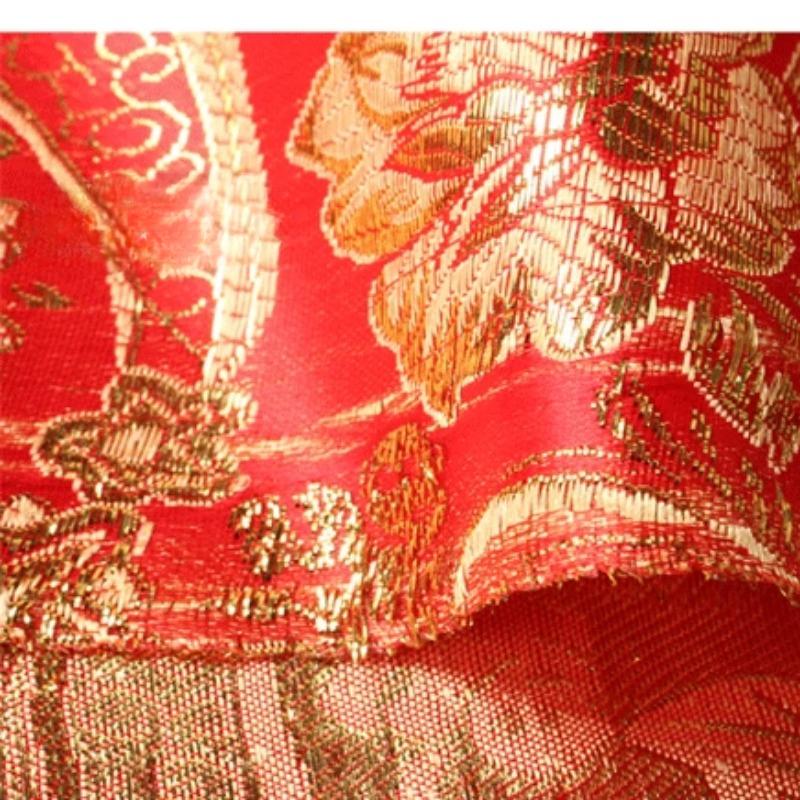 Spun Gold Silver Jacquard Cloth Ancient Han Costume Cheongsam COS Clothing Fabric Brocade Stage Clothing Accessories