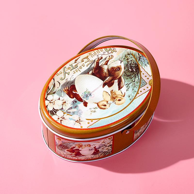 

1 шт. коробка для конфет, коробка для хранения монет, жестяная коробка, модная подарочная упаковка с ручкой, коробки для печенья, принадлежности для пасхальной тематической вечеринки