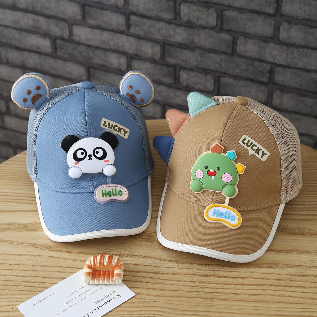 Children's Animal Cartoon Baseball Cap - Summer Girls' Mesh Baseball Cap - Boys' Sun Protection Hat