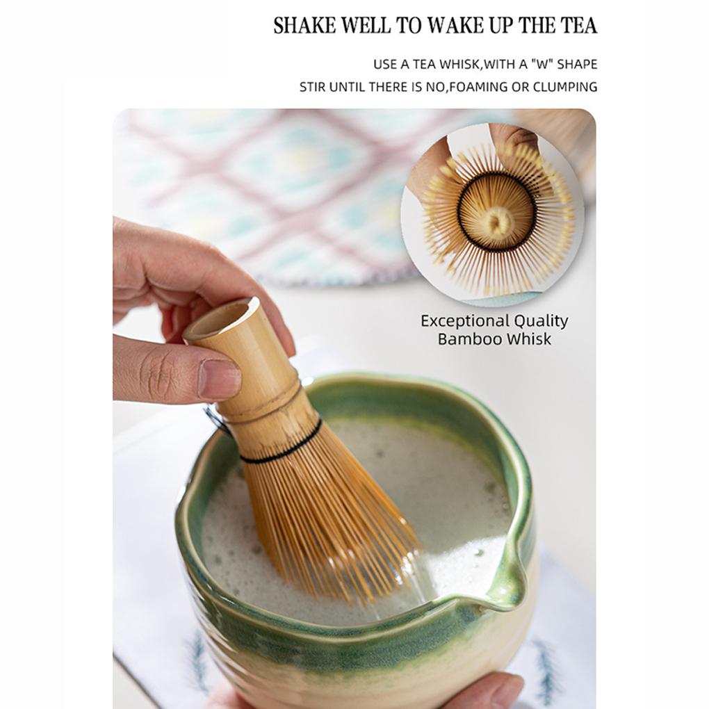 Matcha Set Premium 8PCS Ceramic Bowl & Whisky Japanese Style Matcha Accessories Gift Box Matcha Ceremony Tools Kit for Tea Lover