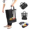 Camping Beach Mesh   Bag with Detachable Cooler Bag Multifunctional Packing  