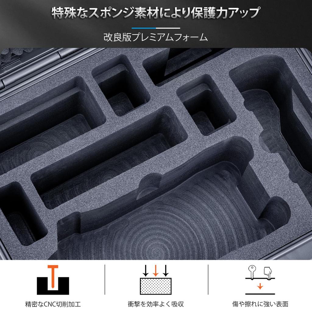 Lykus Titan M400 Waterproof Case for DJI Mavic 4 Pro Fly DJI RC Pro and Filter Holds up to 6 More/Creator Combo, 2/RC2 Transmitter, Case, [Case Only]