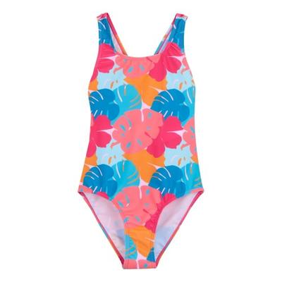 Girls Katrisse Tropical Leaves One Piece Swimsuit