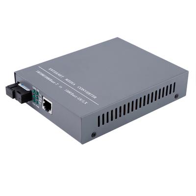 2 Stück SC101001000M Gigabit Glasfaser Medienkonverter AC100~250V
