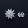 Stylish Sunflower Brooch – Unisex Luxury Micro-Paved Zirconia Lapel Pin